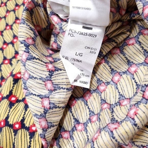 Levi's Cubano Short Sleeve Button Front Shirt All Over Cactus Print Yellow Large - Picture 8 of 11